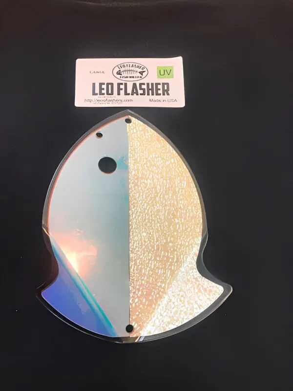 Fish-shaped UV Leo Flasher on display.